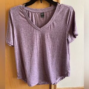 Emery Rose Lavender V-Neck Tee